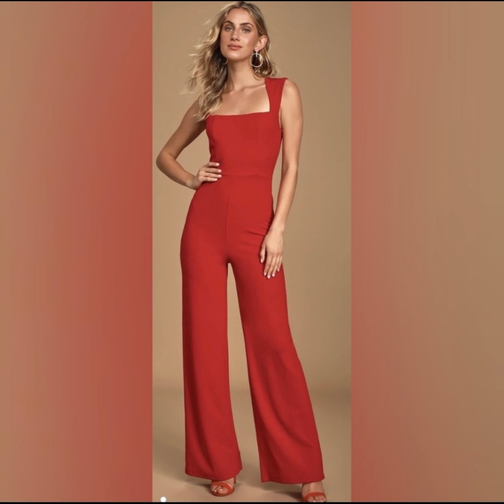 Lulu’s Red jumpsuit